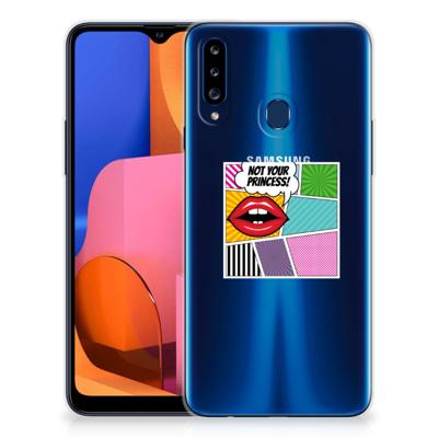 Samsung Galaxy A20s | Sillicone Back Cover | Popart Princess