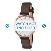 Horlogeband Skagen SKW2472 Glad leder Bruin 12mm - thumbnail