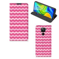 Xiaomi Redmi Note 9 | Hoesje met Magneet | Waves Pink