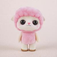 Beetje schattig PVC massaal dieren schapen Dolls verjaardag cadeau kinderen speelgoed grootte: 5.5*3.5*7cm(Pink)
