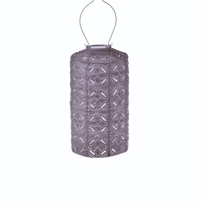 Cylinder 18 Mandela Mauve Purple Solar lampion - Lumiz