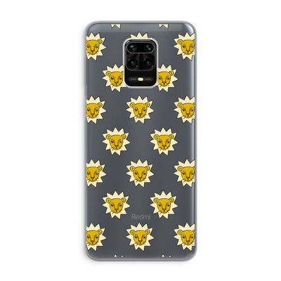 Leeuwenkoppen: Xiaomi Redmi Note 9 Pro Transparant Hoesje