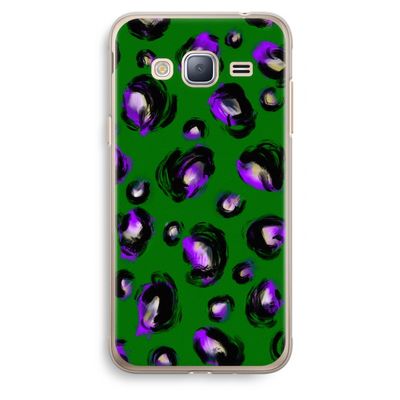 Green Cheetah: Samsung Galaxy J3 (2016) Transparant Hoesje