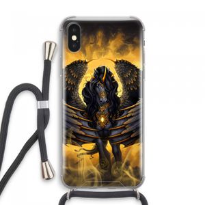 Pegasus: iPhone XS Max Transparant Hoesje met koord