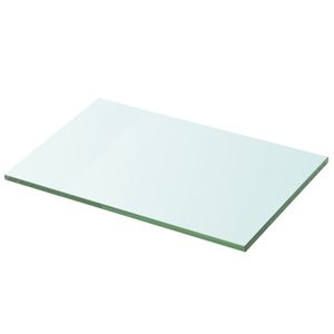 Wandschap transparant 30x20 cm glas