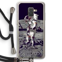 Spaceman: Samsung Galaxy A8 (2018) Transparant Hoesje met koord