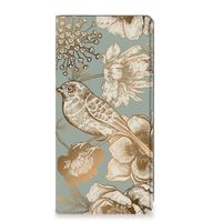 Smart Cover voor OPPO A57 | A57s | A77 4G Vintage Bird Flowers - thumbnail