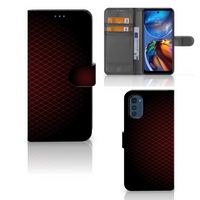Motorola Moto E32 | Moto E32s Telefoon Hoesje Geruit Rood - thumbnail