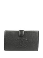 CHANEL Pre-Owned portefeuille long à design pliant (2005) - Noir - thumbnail