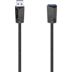 Hama USB-kabel USB 3.2 Gen1 (USB 3.0 / USB 3.1 Gen1) USB-A stekker, USB-A bus 1.50 m Zwart 00200628