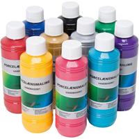 Creativ Company Glas- en porseleinverf, diverse kleuren, 10x250 ml/ 1 doos Creativ Company Glas- en porseleinverf, diverse kleuren, 10x250 ml/ 1 doos