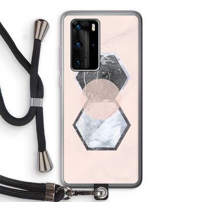 Creatieve toets: Huawei P40 Pro Transparant Hoesje met koord
