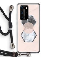 Creatieve toets: Huawei P40 Pro Transparant Hoesje met koord