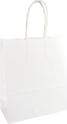 Papieren zak, ft 32 x 12 x 41 cm, wit