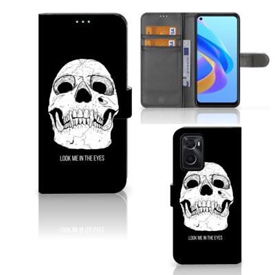 Telefoonhoesje met Naam OPPO A76 | A96 Skull Eyes Telefoonhoesje met Naam OPPO A76 | A96 Skull Eyes