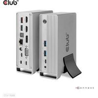 CLUB3D USB Gen2 Type-C Triple Display DP Alt mode Displaylink Dynamic PD Charging Dock met 120 Watt