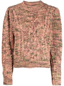 MARANT ÉTOILE pull en maille torsadée à effet moucheté - Rose