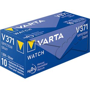 Varta Zilveroxide Batterij SR69 | 1.55 V DC | 32 mAh | Zilver | 10 stuks - VARTA-V371 VARTA-V371