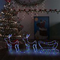 VidaXL Buitenkerstversiering rendier en slee 576 led&apos;s