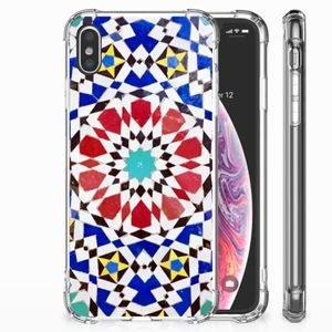 Apple iPhone Xs Max Anti-Shock Hoesje Mozaïek