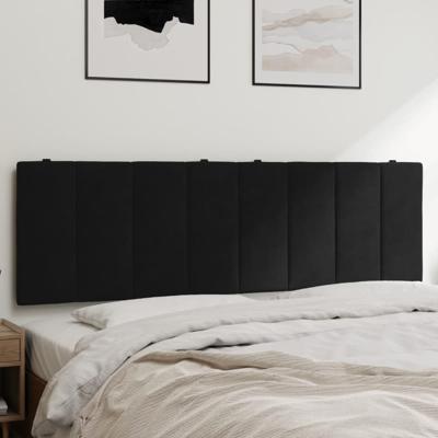 Hoofdbordkussen 160 cm fluweel zwart