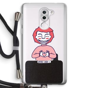 Hartje: Honor 6X Transparant Hoesje met koord