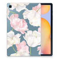 Samsung Galaxy Tab S6 Lite | S6 Lite (2022) Siliconen Hoesje Lovely Flowers - thumbnail