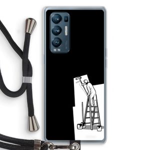 Musketon Painter: Oppo Find X3 Neo Transparant Hoesje met koord