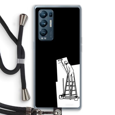 Musketon Painter: Oppo Find X3 Neo Transparant Hoesje met koord