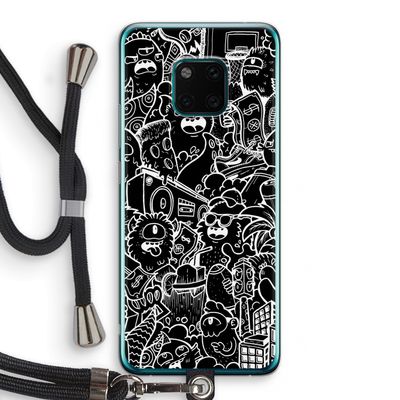 Vexx Black City : Huawei Mate 20 Pro Transparant Hoesje met koord