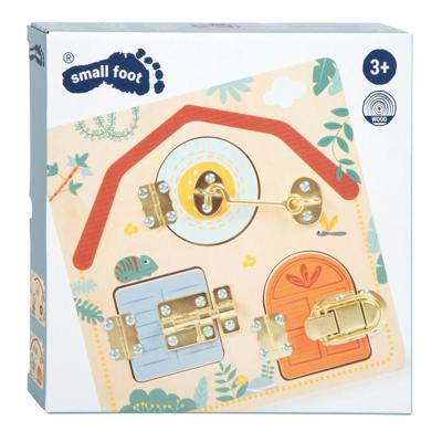Small Foot sloten en grendels motorische activiteitenbord safari