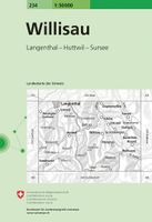 Wandelkaart - Topografische kaart 234 Willisau | Swisstopo - thumbnail