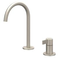 IVY Pact Wastafelkraan - 2-Gats Bladmontage - Geborsteld Nickel PVD