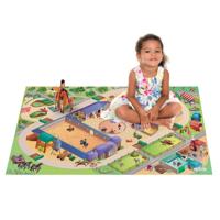 Achoka speelkleed paarden manege, 100x150cm