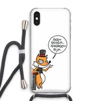 Geen Gezeik: iPhone X Transparant Hoesje met koord