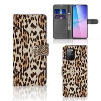 Samsung S10 Lite | Telefoonhoesje | Met pasjeshouder | Leopard