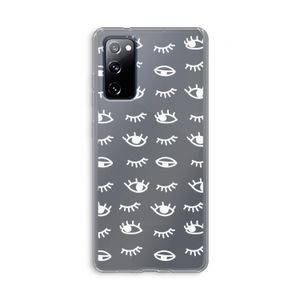 Eye pattern #3: Samsung Galaxy S20 FE / S20 FE 5G Transparant Hoesje