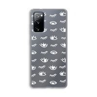 Eye pattern #3: Samsung Galaxy S20 FE / S20 FE 5G Transparant Hoesje