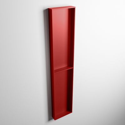 MONDIAZ EASY Nis 89,5x29,5cm in solid surface kleur Fire | Fire. 2 vakken geschikt voor in- of opbouw