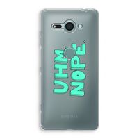 UHM, NOPE.: Sony Xperia XZ2 Compact Transparant Hoesje