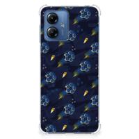 Doorzichtige Silicone Hoesje voor Motorola Moto G14 Voetbal Doorzichtige Silicone Hoesje voor Motorola Moto G14 Voetbal