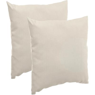 Hesperide Sierkussen - 2x stuks - beige - voor binnen en buiten - 40 x 10 cm