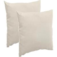 Hesperide Sierkussen - 2x stuks - beige - voor binnen en buiten - 40 x 10 cm