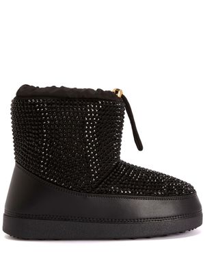 Giuseppe Zanotti bottines Gz-Aspen à ornements strassés - Noir
