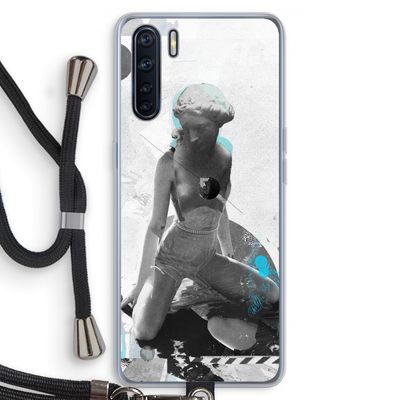 I will not feel a thing: Oppo A91 Transparant Hoesje met koord