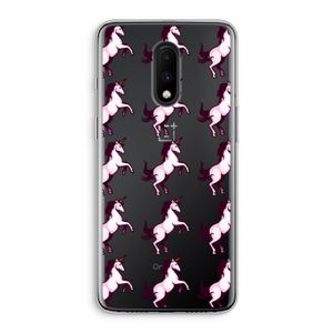 Musketon Unicorn: OnePlus 7 Transparant Hoesje