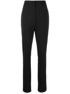 MSGM pantalon droit à chevilles fendues - Noir