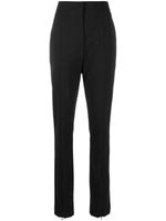 MSGM pantalon droit à chevilles fendues - Noir