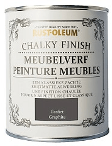 rust-oleum chalky finish meubelverf poeder blauw 0.125 ltr