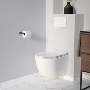 Luca Varess Moreno hangend toilet hoogglans wit randloos, inclusief isolatieset